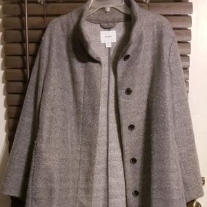 Gray women's coat XL Petite